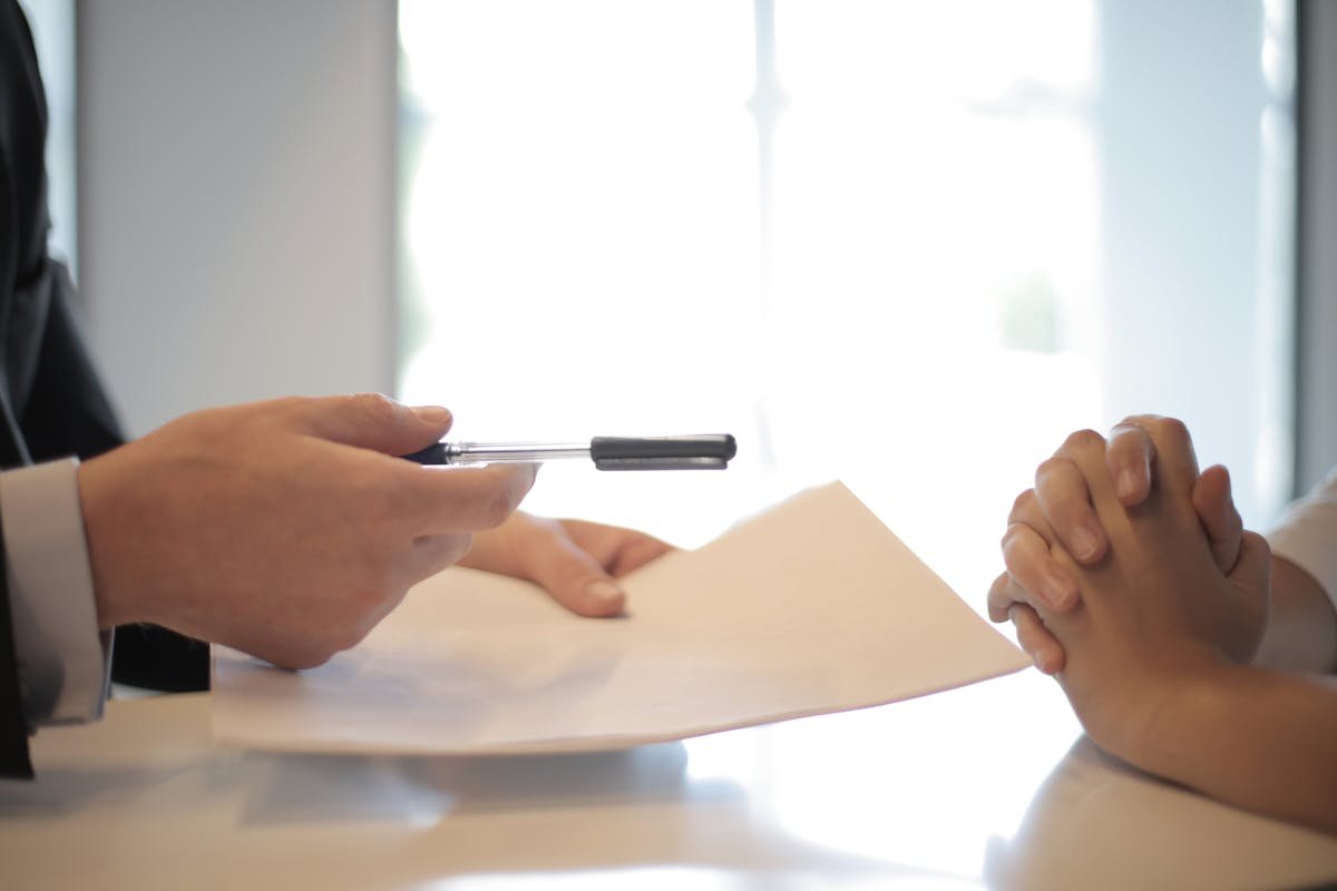 professional invoice document on desk